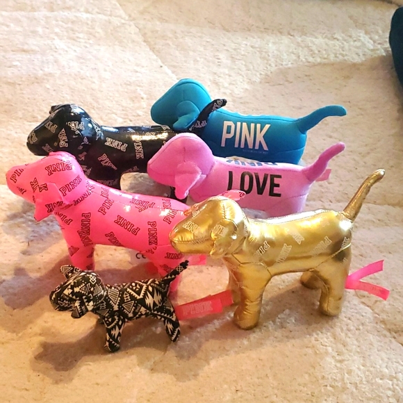 ●SOLD● Bundle Victoria Secret PINK 🐕 stuffed dogs - Picture 1 of 14